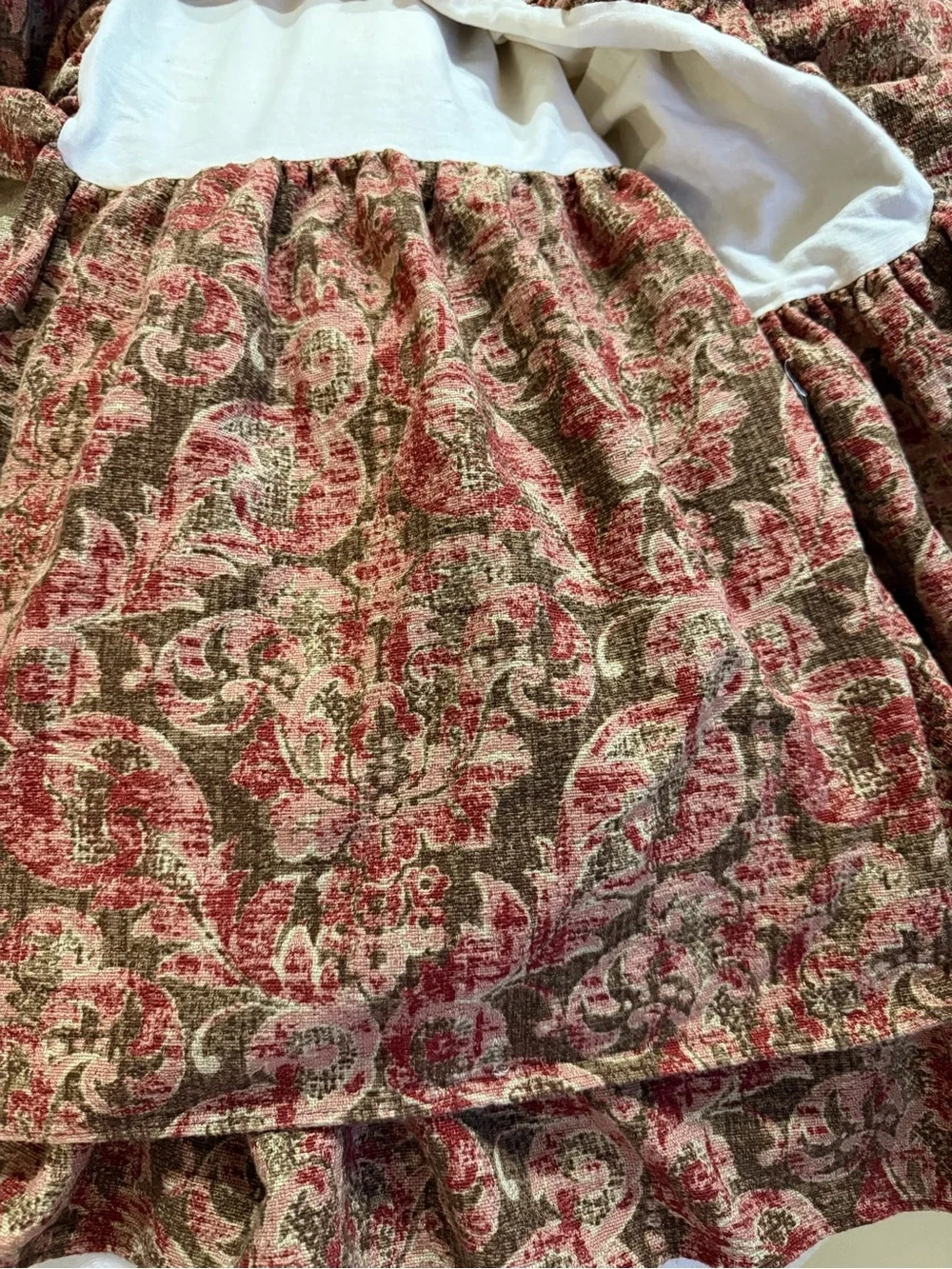 King size bedskirt ruffle traditions by Pamela Kline 76”x80”